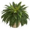 Nearly Natural 22” Boston Fern Artificial Plant In Sandstone Planter -Artificial Flowers Sale GUEST 00d8b37a 222f 4cc7 91fd 8eedf7dedef1