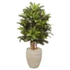 Nearly Natural 3.5-ft Croton Artificial Plant In Sand Colored Planter 2 Nearly Natural 3.5-ft Croton Artificial Plant In Sand Colored Planter -Artificial Flowers Sale GUEST 091e14dc d980 4a33 96e2 c1e68f3395c9