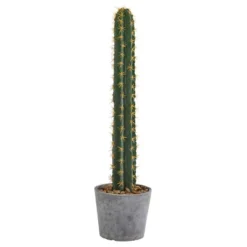 Nearly Natural 41-in Cactus In Stone Planter Artificial Plant