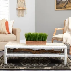 Nearly Natural 20-in Vanilla Grass Artificial Plant In Decorative Planter -Artificial Flowers Sale GUEST 205094dc 1f37 43d1 a81b 8df5e5582bfa