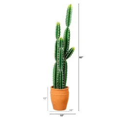 Nearly Natural 5-ft Artificial Cactus In Terracotta Planter 14 Nearly Natural 5-ft Artificial Cactus In Terracotta Planter -Artificial Flowers Sale GUEST 20b49d6f eefd 438c 8c4d 03c939400db5