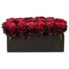 Nearly Natural 6-in Dozen Silk Roses In Ceramic Rectangular Planter -Artificial Flowers Sale GUEST 21731041 1158 4917 a41a 38e3bfc74c66