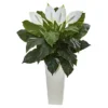 Nearly Natural 3-ft Spathiphyllum Artificial Plant In White Tower Planter 2 Nearly Natural 3-ft Spathiphyllum Artificial Plant In White Tower Planter -Artificial Flowers Sale GUEST 4acda4a0 52a3 4a1f 89ae 17f699ad7e4f