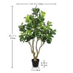KWPZQEB 7FT H Artificial Banyan Tree, Large Faux Greenery With Natural Look Leaves, Tall Lush Faux Tree With Black Nursery Planter For Indoor, Outdoor -Artificial Flowers Sale GUEST 56fa4cc3 ecf0 4a37 b7fe c67cb0bc4c01