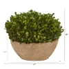 Nearly Natural 12-in Boxwood Preserved Plant In Oval Planter -Artificial Flowers Sale GUEST 580efa7b 7542 4c67 976c 0e2c988a00ea