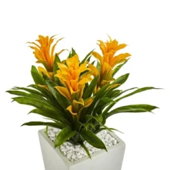 Nearly Natural Triple Bromeliad Artificial Plant In White Tower Planter, Red 7 Nearly Natural Triple Bromeliad Artificial Plant In White Tower Planter, Red -Artificial Flowers Sale GUEST 634242b9 2fb9 49ca ad4b b63a6a3623fd