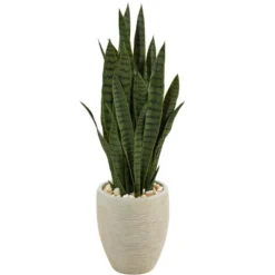 Nearly Natural 40-in Artificial Sansevieria Snake Plant In Sand Colored Planter 9 Nearly Natural 40-in Artificial Sansevieria Snake Plant In Sand Colored Planter -Artificial Flowers Sale GUEST 7d2d93f8 d565 46b5 9bba 7afde3b43433