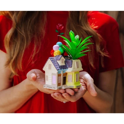 Silver Buffalo Disney And Pixar Up House 5-Inch Ceramic Mini Planter With Artificial Succulent 4 Silver Buffalo Disney And Pixar Up House 5-Inch Ceramic Mini Planter With Artificial Succulent - Image 2