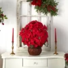 Nearly Natural Poinsettia With Decorative Planter Artificial Arrangement 2 Nearly Natural Poinsettia With Decorative Planter Artificial Arrangement -Artificial Flowers Sale GUEST 9ad253b4 2bb6 421d b696 fe508eb02682