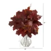Nearly Natural 18-in Autumn Maple Leaf Artificial Plant In Glass Planter, Burgundy 1 Nearly Natural 18-in Autumn Maple Leaf Artificial Plant In Glass Planter, Burgundy -Artificial Flowers Sale GUEST b8ef46e6 26bb 4e56 9fc9 b1bc4c99d1d0