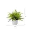 Nearly Natural 13-in Artificial Boston Fern Plant With Decorative Planter
