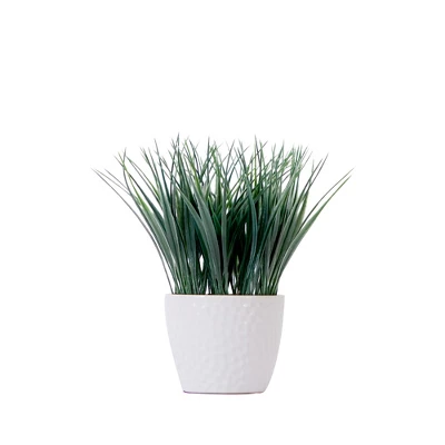Nearly Natural 9-in Artificial Grass Plant With Decorative Planter 7 Nearly Natural 9-in Artificial Grass Plant With Decorative Planter - Image 5