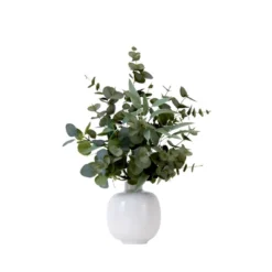 Nearly Natural 24-in Artificial Eucalyptus Leaves Arrangement With Ceramic Planter -Artificial Flowers Sale GUEST c6ad558d 89df 4a24 b436 e2c2f650ec7c