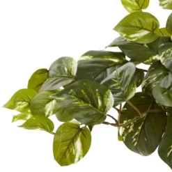 Nearly Natural Pothos With Rectangle Decorative Planter