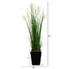 Nearly Natural 4.5-ft Wheat Plum Grass Artificial Plant In Black Metal Planter -Artificial Flowers Sale GUEST cd2440f8 6e19 4147 8988 2e1ec378aa7d