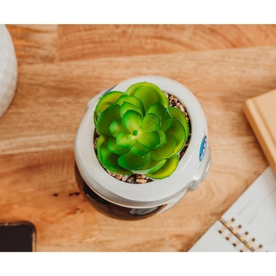 Silver Buffalo NASA Space Helmet 6-Inch Ceramic Planter With Artificial Succulent 6 Silver Buffalo NASA Space Helmet 6-Inch Ceramic Planter With Artificial Succulent - Image 4