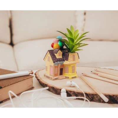 Silver Buffalo Disney And Pixar Up House 5-Inch Ceramic Mini Planter With Artificial Succulent 5 Silver Buffalo Disney And Pixar Up House 5-Inch Ceramic Mini Planter With Artificial Succulent - Image 3