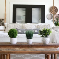 Nearly Natural 11-in Artificial Boxwood Plant With Decorative Planter 10 Nearly Natural 11-in Artificial Boxwood Plant With Decorative Planter -Artificial Flowers Sale GUEST ce813e10 e9f3 4c4c a01d 35485d33105b 1