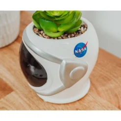 Silver Buffalo NASA Space Helmet 6-Inch Ceramic Planter With Artificial Succulent 9 Silver Buffalo NASA Space Helmet 6-Inch Ceramic Planter With Artificial Succulent -Artificial Flowers Sale GUEST d0709666 1e77 41f0 993c 358f7dd64aba