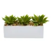 Nearly Natural Agave Succulent In Rectangular Planter -Artificial Flowers Sale GUEST d7b8226b be6f 45a1 952a 6da8a212c5e6