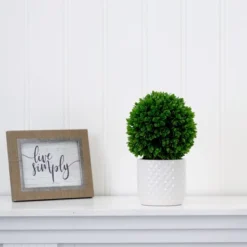 Nearly Natural 10-in Artificial Boxwood Topiary Plant With Decorative Planter 9 Nearly Natural 10-in Artificial Boxwood Topiary Plant With Decorative Planter -Artificial Flowers Sale GUEST de560852 77ab 40fc bb45 489ffbd8bef6