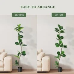Tall Faux Olive Tree With Black Planter, Indoor Artificial Plant For Home Office & Living Room Decor, Realistic Maintenance-Free Greenery -Artificial Flowers Sale GUEST e3d2ad0a 0ec2 4c04 8518 bafcc8b04499