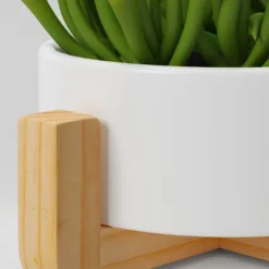 Artificial Succulent Wood Planter - Threshold™: Faux Greenery, Indoor Stoneware Pot Decor -Artificial Flowers Sale GUEST f2ab2a39 653f 4773 8034 a86f3abd6027