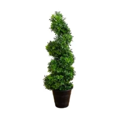 Nearly Natural 3-ft UV Resistant Boxwood Spiral Topiary Artificial Tree In Decorative Planter (Indoor/Outdoor) 9 Nearly Natural 3-ft UV Resistant Boxwood Spiral Topiary Artificial Tree In Decorative Planter (Indoor/Outdoor) -Artificial Flowers Sale GUEST f9e08b79 8329 4821 91b4 b3790c011c1a