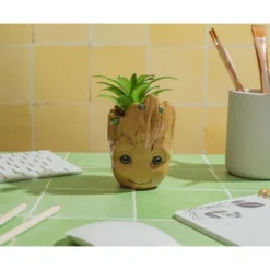 Silver Buffalo Marvel Studios I Am Groot 3-Inch Ceramic Mini Planter With Artificial Succulent -Artificial Flowers Sale GUEST fde8a4ba 6707 430a 8c0f c192a4024ea6